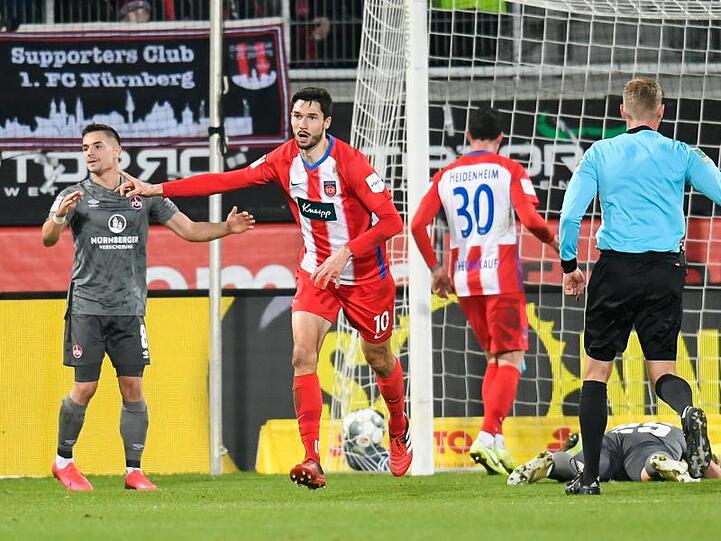 Sicherte Heidenheim mit zwei Toren einen Punkt gegen Nürnberg: Tim Kleindienst.