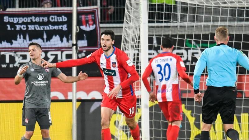 Sicherte Heidenheim mit zwei Toren einen Punkt gegen Nürnberg: Tim Kleindienst. Sicherte Heidenheim mit zwei Toren einen Punkt gegen Nürnberg: Tim Kleindienst.