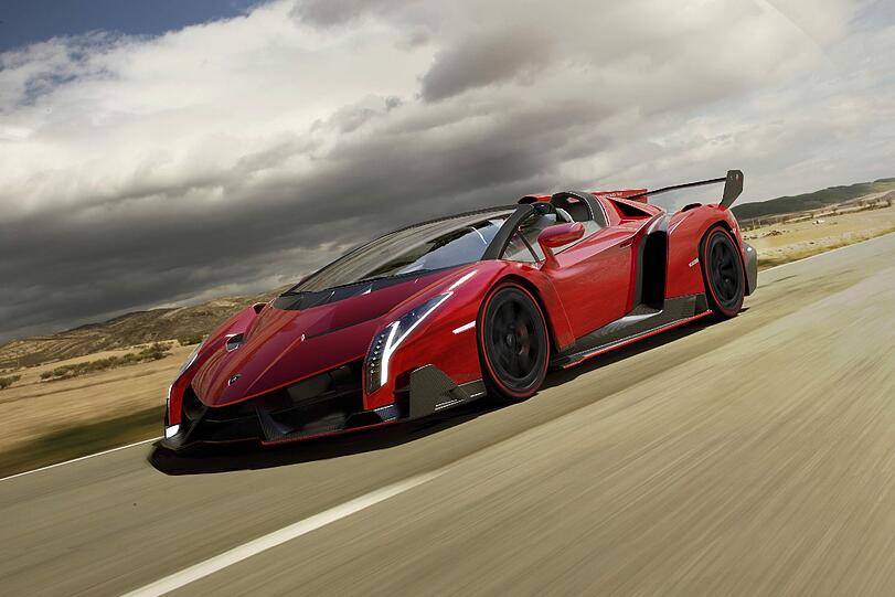 Exklusiver Exot: der Lamborghini Veneno Roadster. Neun Exemplare werden gebaut - jedes kostet mindestens 3,93 Millionen Euro.