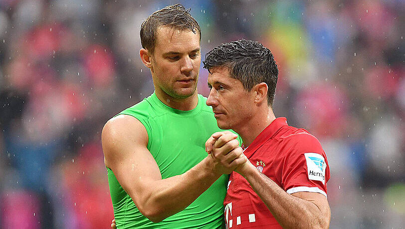 Manuel Neuer und Robert Lewandowski.