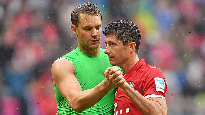 Manuel Neuer und Robert Lewandowski.