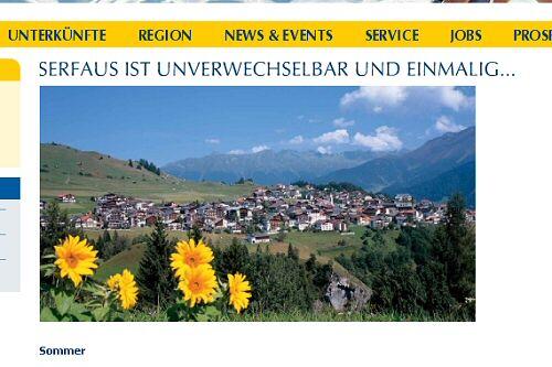 So wirbt Serfaus im Internet