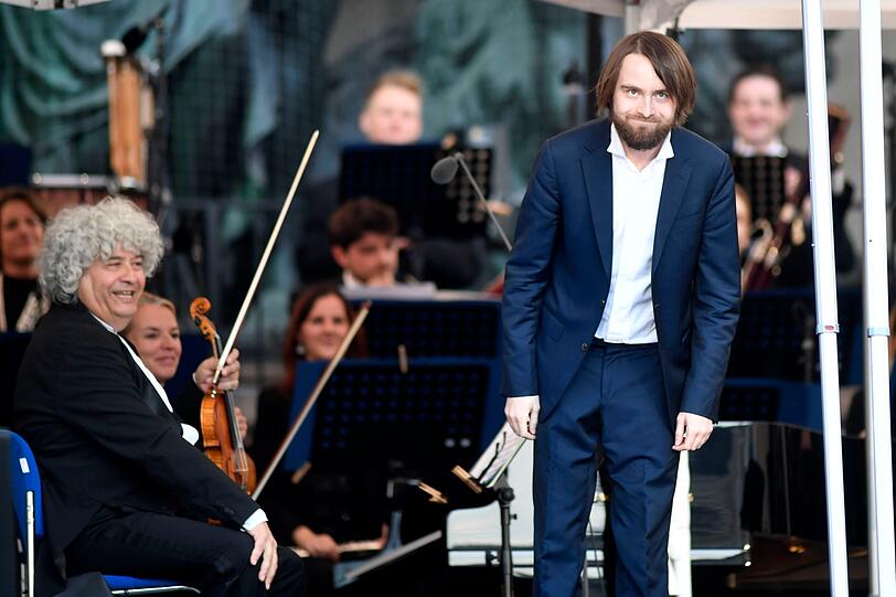 Triumph mit Beethoven: Daniil Trifonov und Valery Gergiev bei &bdquo;Klassik am Odeonsplatz&ldquo;.