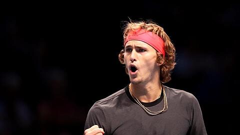 Setzte sich in zwei Sätzen gegen John Isner durch: Alexander Zverev.