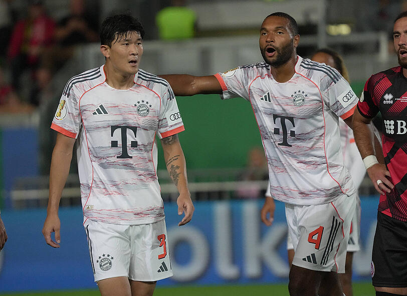 Patzten in Wiesbaden: Min-jae Kim und Jonathan Tah Patzten in Wiesbaden: Min-jae Kim und Jonathan Tah