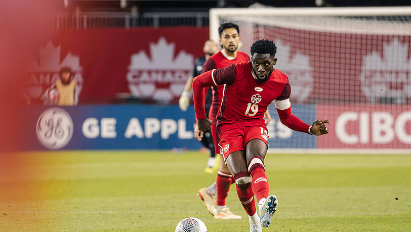 Der Star der Kanada-Auswahl: Alphonso Davies.