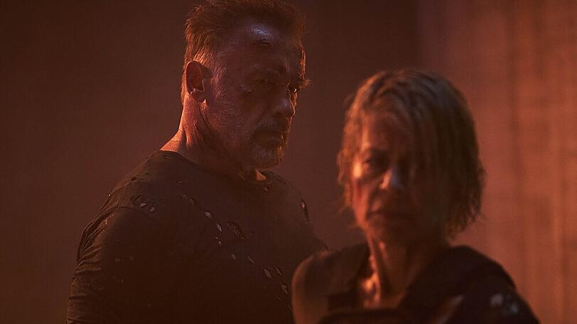 Arnold Schwarzenegger und Linda Hamilton in "Terminator: Dark Fate"