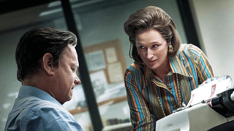 "Die Verlegerin": Katharine "Kay" Graham (Meryl Streep) mit ihrem erfahrenen Chefredakteur Ben Bradlee (Tom Hanks)