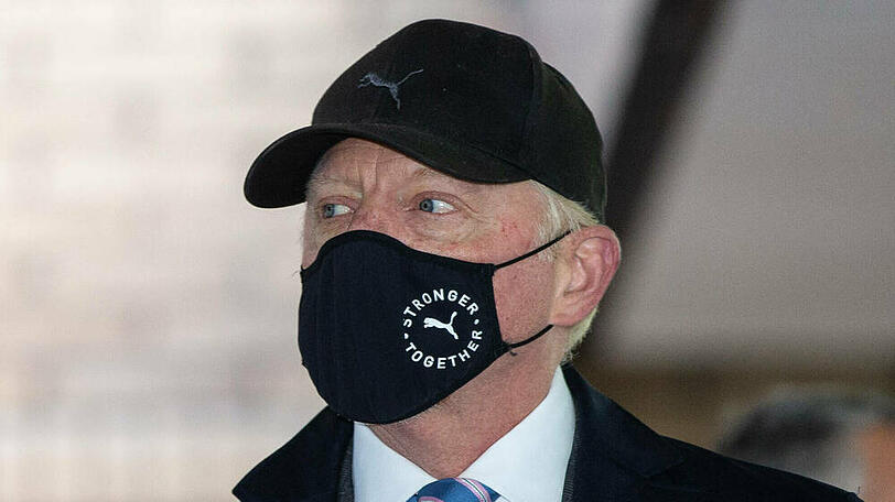 Boris Becker bei seiner Ankunft vor Gericht in London.