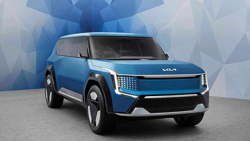 Blick in die Zukunft: Das Kia Concept EV9. Blick in die Zukunft: Das Kia Concept EV9.