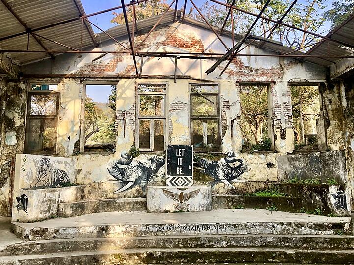 Der Ashram heute: Hier meditierten einst die Beatles und andere Prominente mit dem Maharishi.