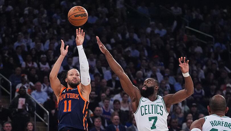 Jalen Brunson führte die Knicks zum dritten Sieg gegen die Celtics.