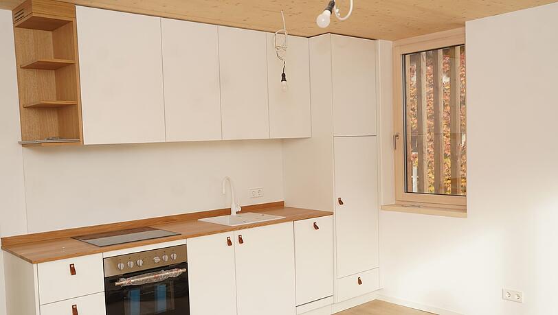 Eine hochwertige Schreinerküche ist in der Wohnung schon drin. Eine hochwertige Schreinerküche ist in der Wohnung schon drin.