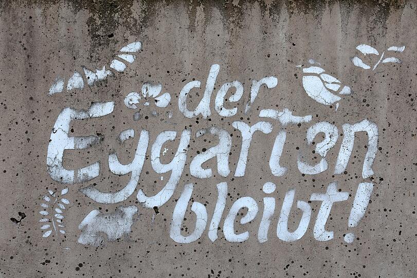 Der Eggarten bleibt? Wie man heute weiß: offenbar nicht. Der Eggarten bleibt? Wie man heute weiß: offenbar nicht.