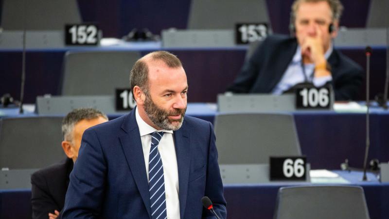 Manfred Weber: "Nur ein Bündnis von Union und Grünen auf Bundesebene kann die gesellschaftlichen Konflikte, die wir in Deutschland haben, befrieden." Manfred Weber: "Nur ein Bündnis von Union und Grünen auf Bundesebene kann die gesellschaftlichen Konflikte, die wir in Deutschland haben, befrieden."