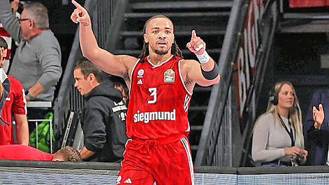 Gab wieder mal die Siegrichtung vor: Carsen Edwards.
