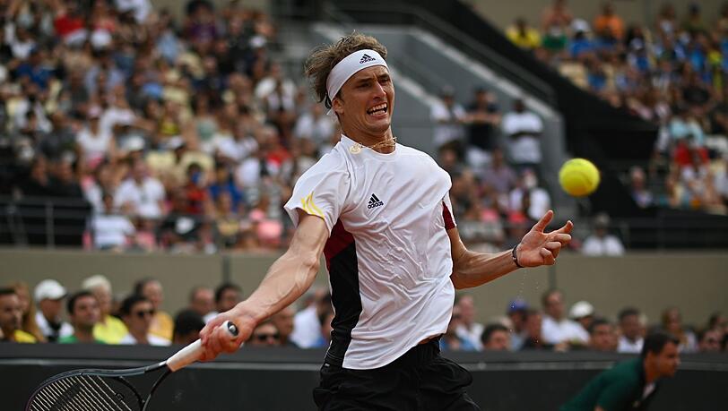 Alexander Zverev gewann gegen Thiago Seyboth Wild glatt in zwei Sätzen.