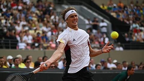 Alexander Zverev gewann gegen Thiago Seyboth Wild glatt in zwei Sätzen.