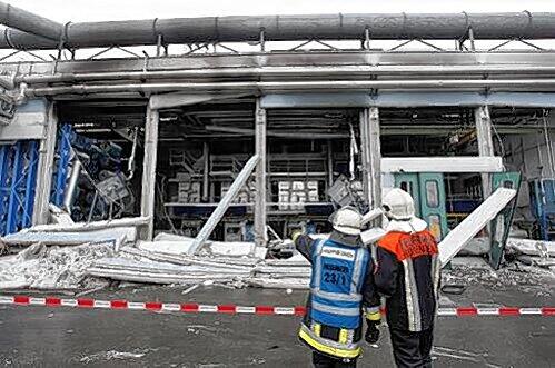 Die Reste der Fabrikhalle in Sulzbach-Rosenberg.