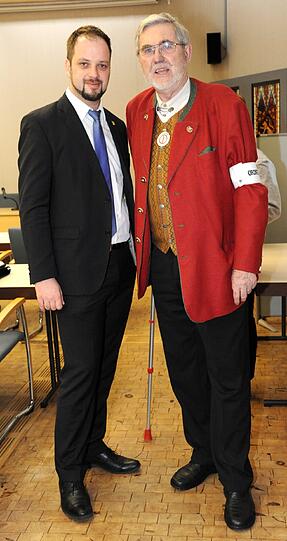 Tobias Eschenbacher und Hartmut Binner bei der Urteilsverkündung zur dritten Startbahn.