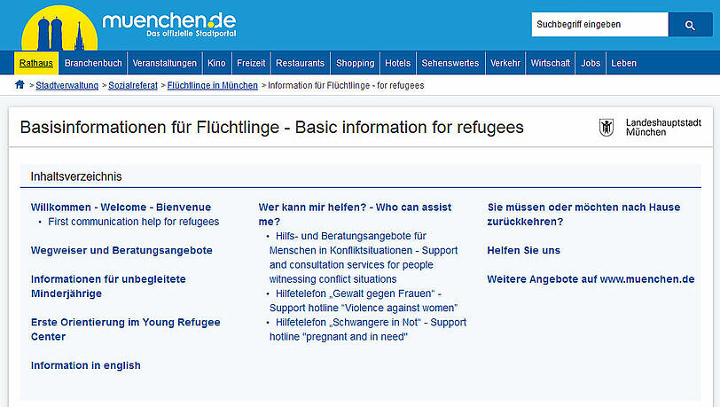 Basisinformationen für Flüchtlinge - demnächst auch auf arabisch? Basisinformationen für Flüchtlinge - demnächst auch auf arabisch?