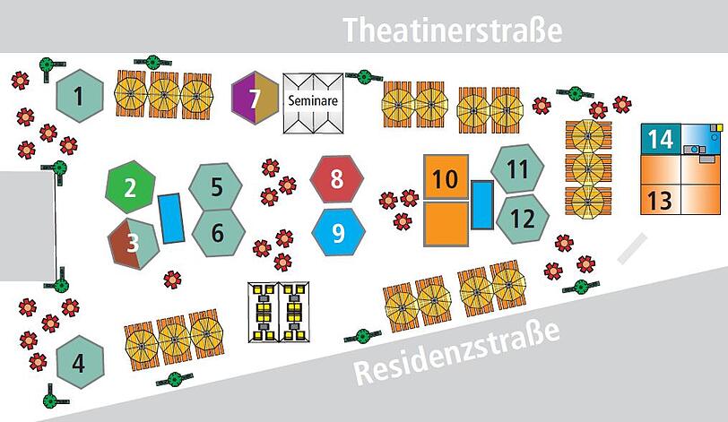 Der Plan: Hier spielt die Musik beim Genuss-Festival.