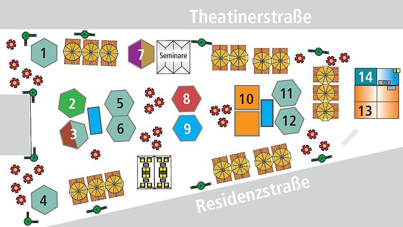 Der Plan: Hier spielt die Musik beim Genuss-Festival. Der Plan: Hier spielt die Musik beim Genuss-Festival.