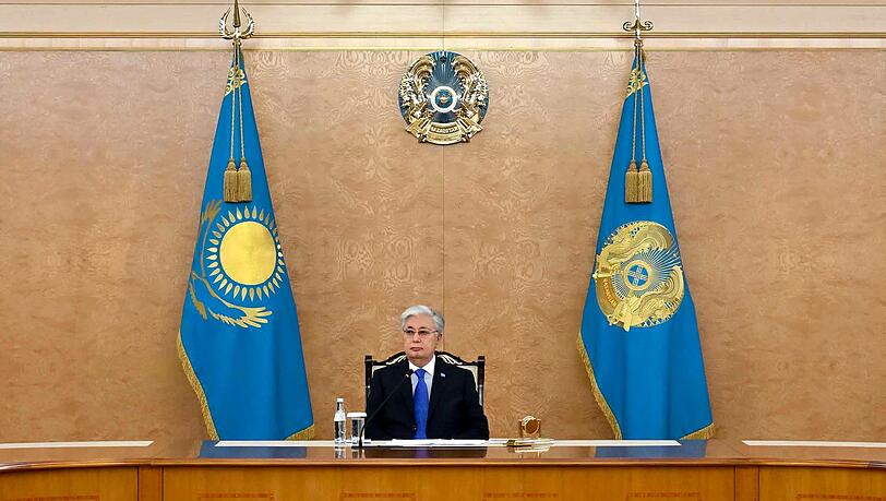 Auch Präsident Tokajew reagierte auf den Brand mit vielen Toten. (Archivbild)