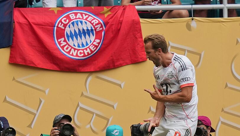 Harry Kane jubelt nach seinem ersten Tor.