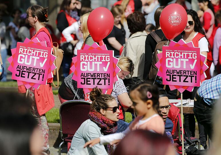 Ab Montag: unbefristeter Streik im Sozial- und Erziehungsdienst.