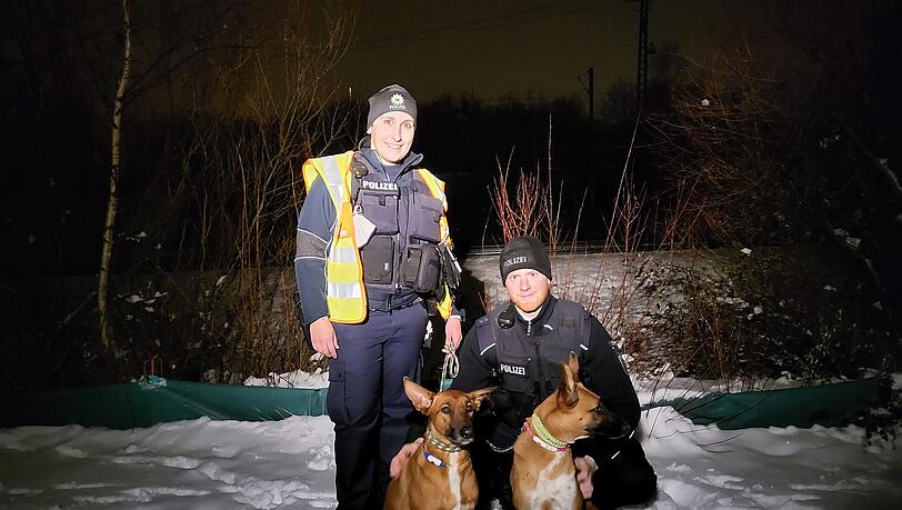 Die beiden ausgerissenen Hunde haben Bundespolizisten am Montagabend in Laim wieder einfangen können.