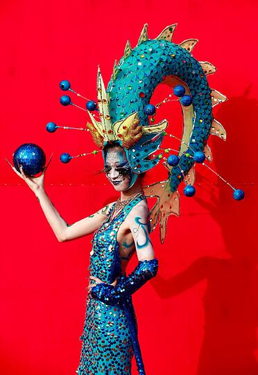Schrille Outfits, nackte Haut. Das Internationale Bodypainting Festival in Daegu, Süd-Korea. Hier sind die schönsten Fotos.