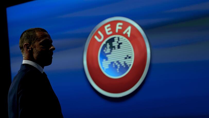 Uefa-Präsident Aleksander Ceferin während einer Pressekonferenz. (Archivbild)