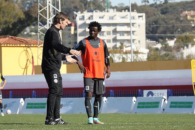 Neuzugang Anthony Annan hat das Training beim TSV 1860 aufgenommen.