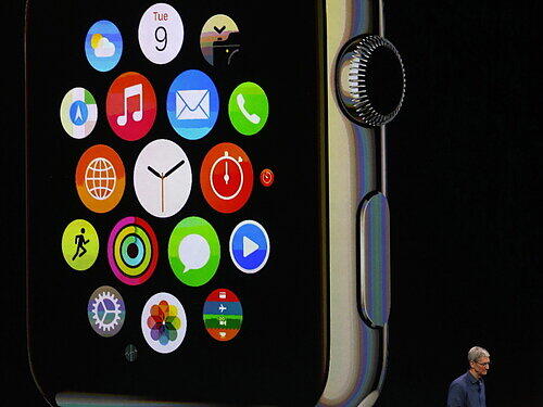 Am Dienstag stellte Apple seine neuen iPhones und die "Apple Watch" vor. Die Bilder von der Präsentation in Cupertino!