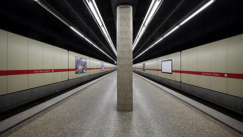Der U-Bahnhof Karl-Preis-Platz: Hier hat sich der Vorfall ereignet. (Archivbild)