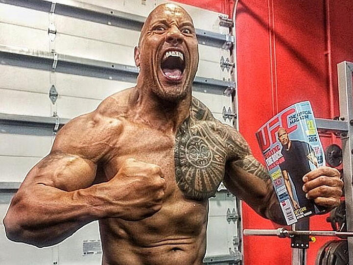 Dwayne Johnson ist nicht nur Schauspieler, sondern auch ein erfogreicher Wrestler