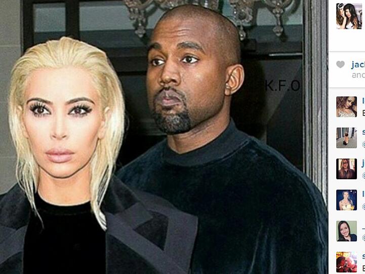 Die erblondete Kim Kardashian und ihr Mann Kanye West befinden sich gerade in Paris auf der Fashion Week