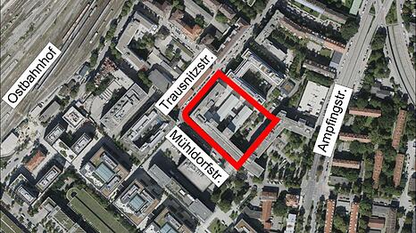 Das Areal des Technologiekonzerns Rohde & Schwarz, das umgestaltet wird.