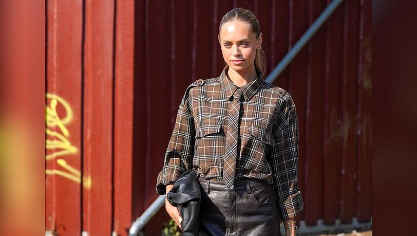 Laila Hasanovic als Gast bei der Copenhagen Fashion Week - am Tag zuvor lief das Model selbst über den Laufsteg. Laila Hasanovic als Gast bei der Copenhagen Fashion Week - am Tag zuvor lief das Model selbst über den Laufsteg.