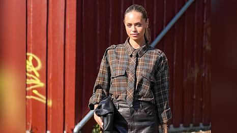 Laila Hasanovic als Gast bei der Copenhagen Fashion Week - am Tag zuvor lief das Model selbst &uuml;ber den Laufsteg.