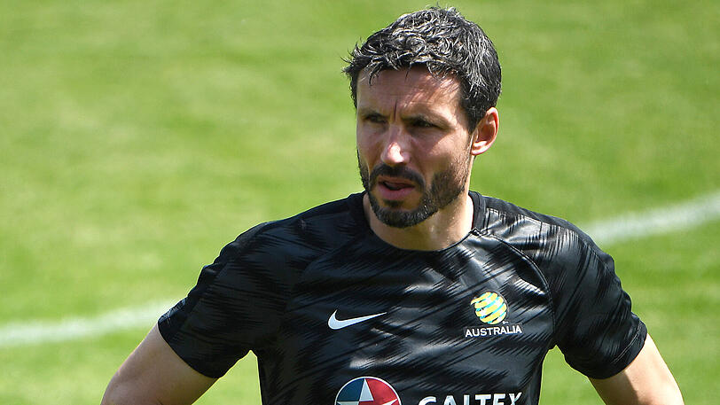 Co-Trainer Mark van Bommel beim WM-Training der australischen Nationalmannschaft.
