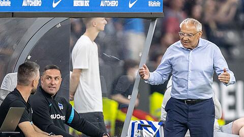 Setzt im entscheidenen Spiel in Hamburg auf seine Führungsspieler: Hertha-Coach Felix Magath.