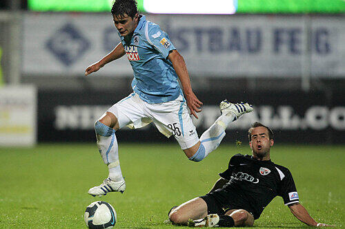 Präsentierte sich in guter Form: Emanuel Biancucchi (l.), der Cousin von Barca-Superstar Lionel Messi.