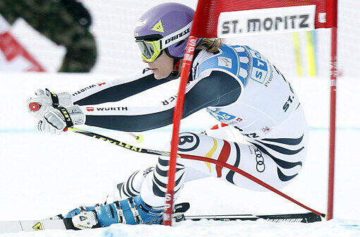 Abfahrtsplatz zwei für Maria Höfl-Riesch. Morgen soll es auch in ihrer Parade-Disziplin, der Super-Kombi, wieder klappen.