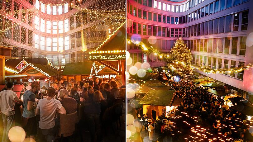 So wird der Christkindlmarkt im Innenhof des "Lucky Who" aussehen.