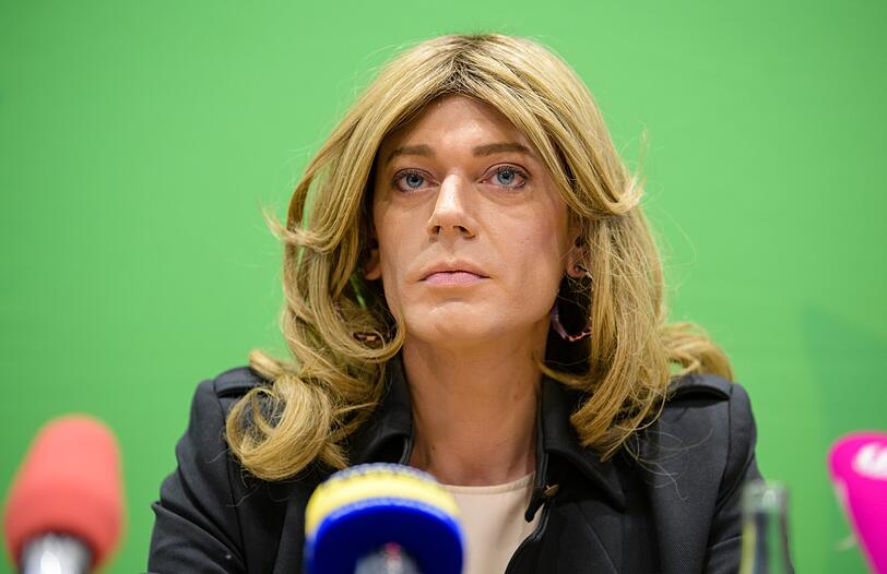 Selbstbewusster Auftritt: Tessa Ganserer gestern bei ihrer Pressekonferenz im Landtag.