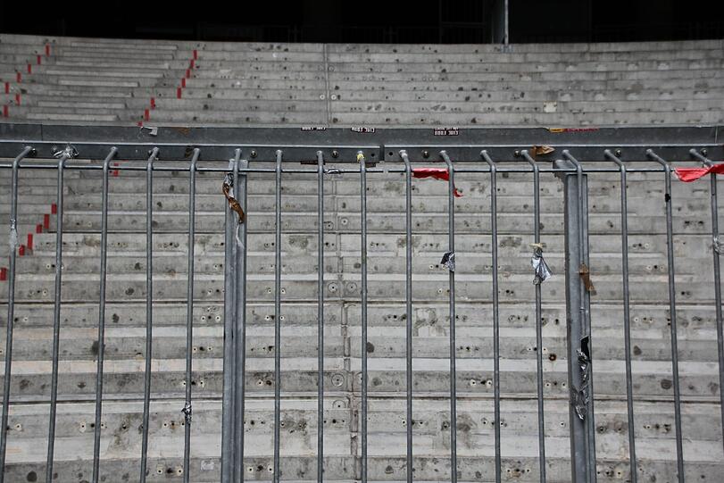 Umbau in der Allianz Arena: Die Bilder