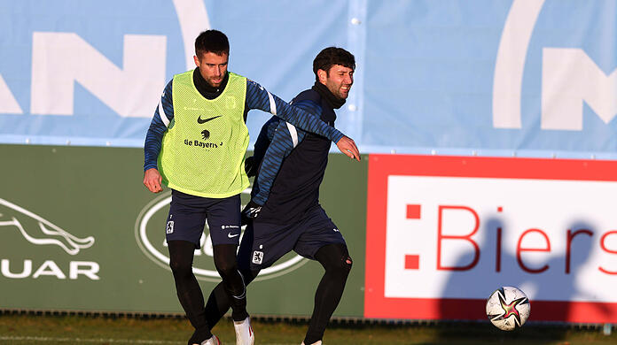 Stefan Lex und Stephan Salger nahmen wieder am Training des TSV 1860 teil. (Archivbild)