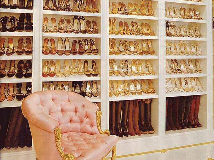 Ein Zimmer nur für Schuhe: Mariah Careys "Schuhraum"